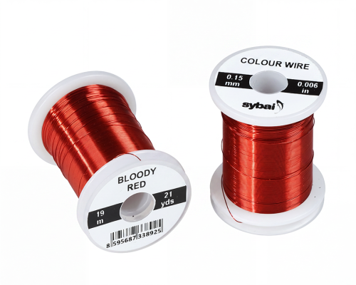 Colour Wire, 0.15 mm, Bloody Red Colour Wire, 0.15 mm, Bloody Red